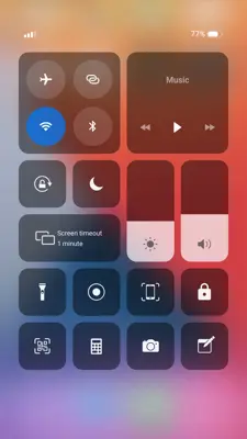 Control Center IOS 15 android App screenshot 0